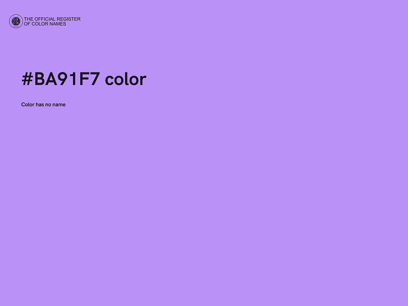 #BA91F7 color image