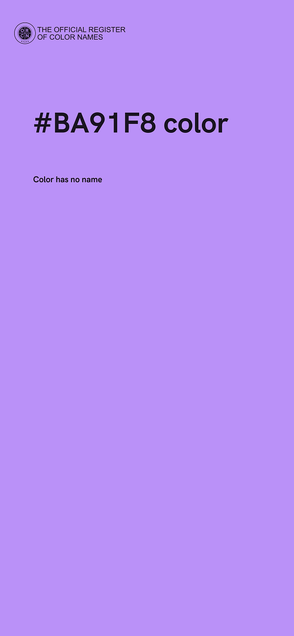 #BA91F8 color image