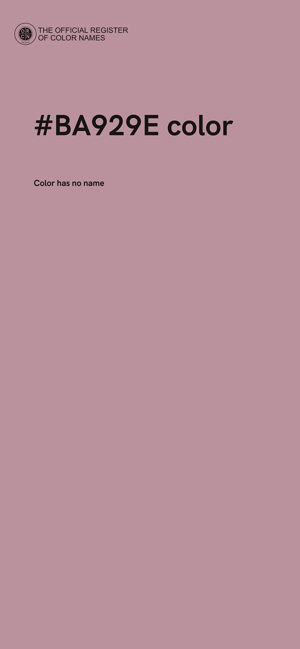 #BA929E color image