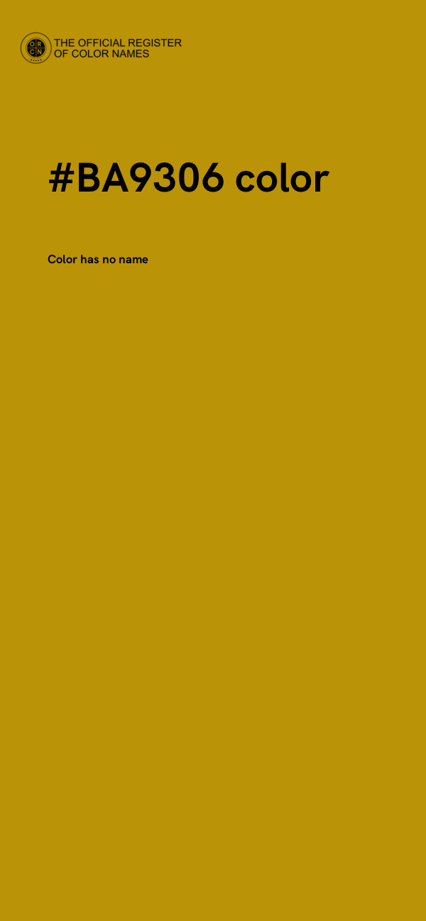 #BA9306 color image