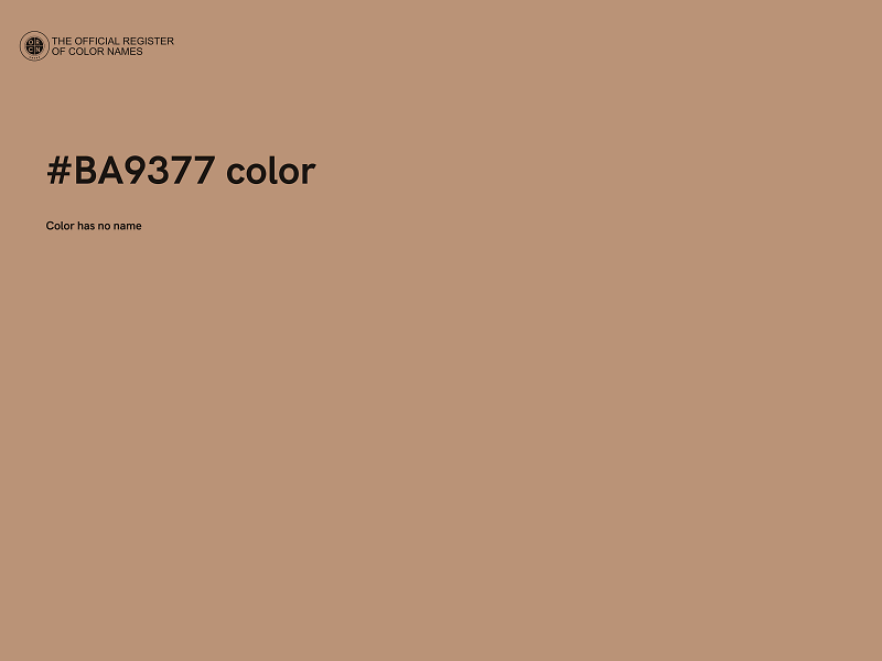 #BA9377 color image