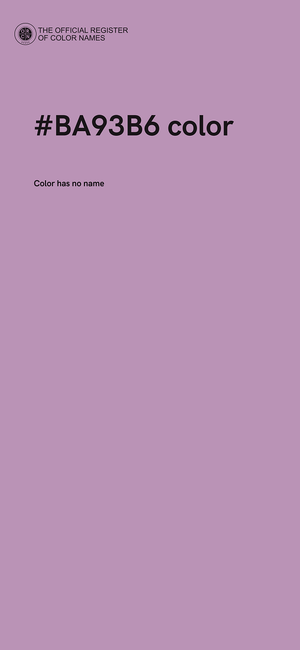 #BA93B6 color image