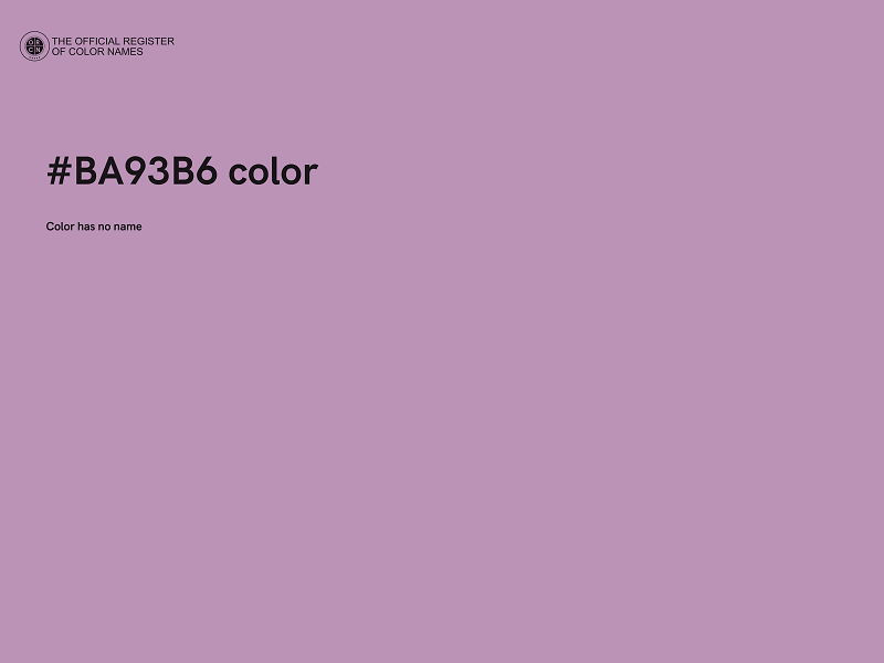 #BA93B6 color image