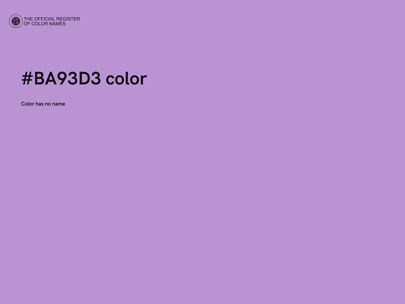 #BA93D3 color image