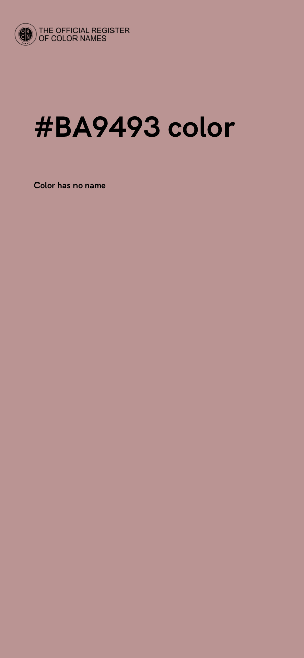 #BA9493 color image