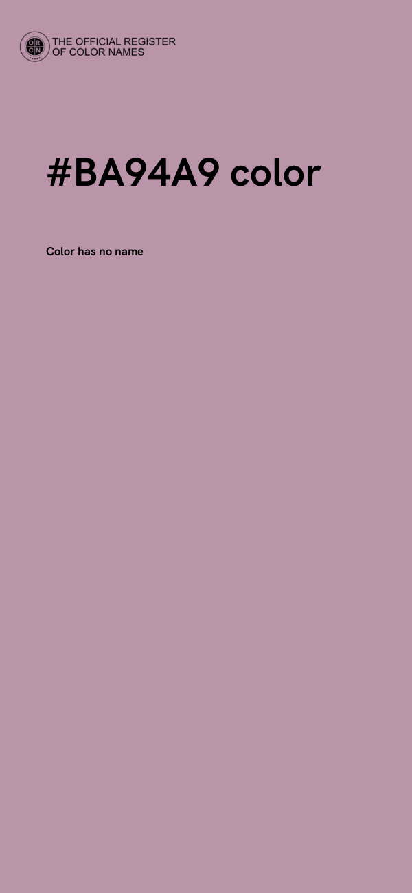 #BA94A9 color image