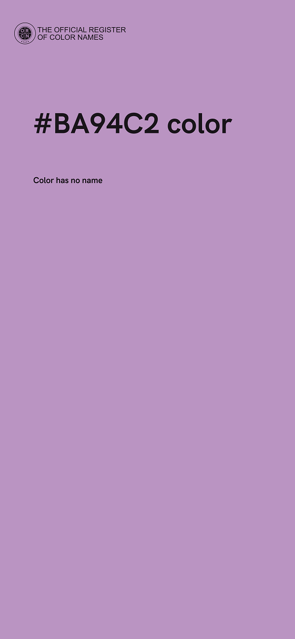 #BA94C2 color image