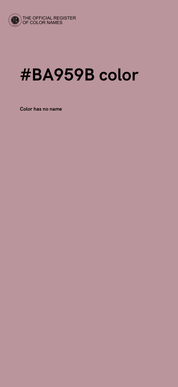 #BA959B color image