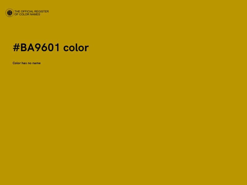 #BA9601 color image
