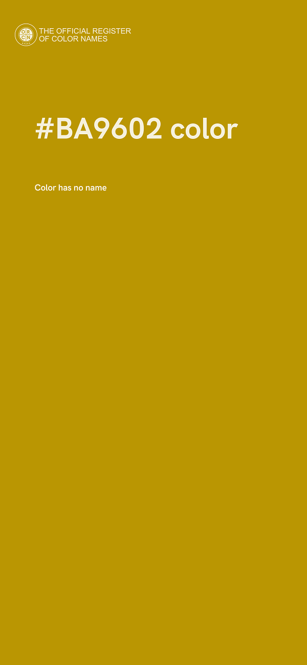 #BA9602 color image