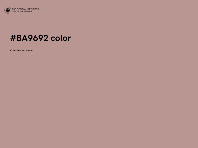 #BA9692 color image