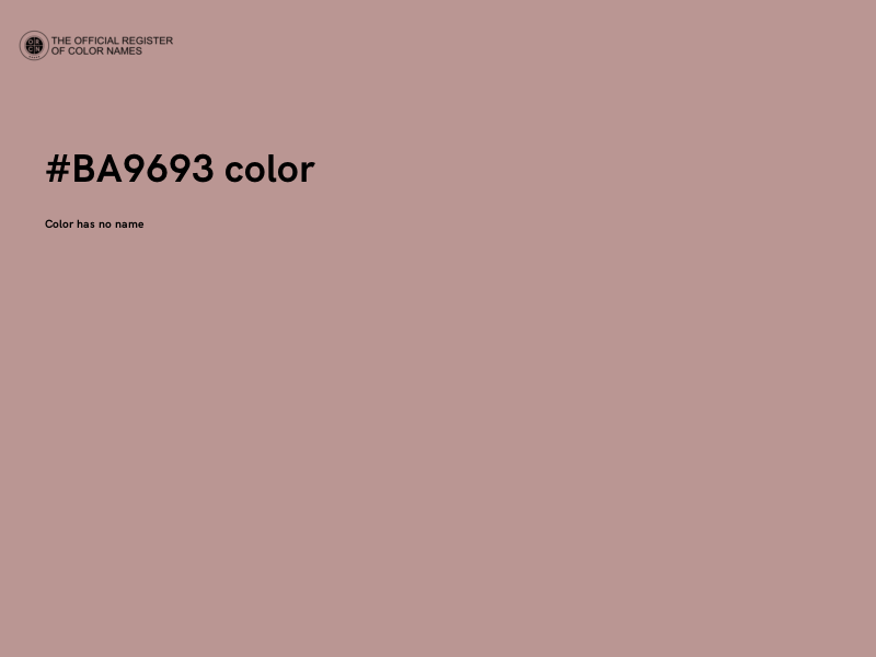 #BA9693 color image