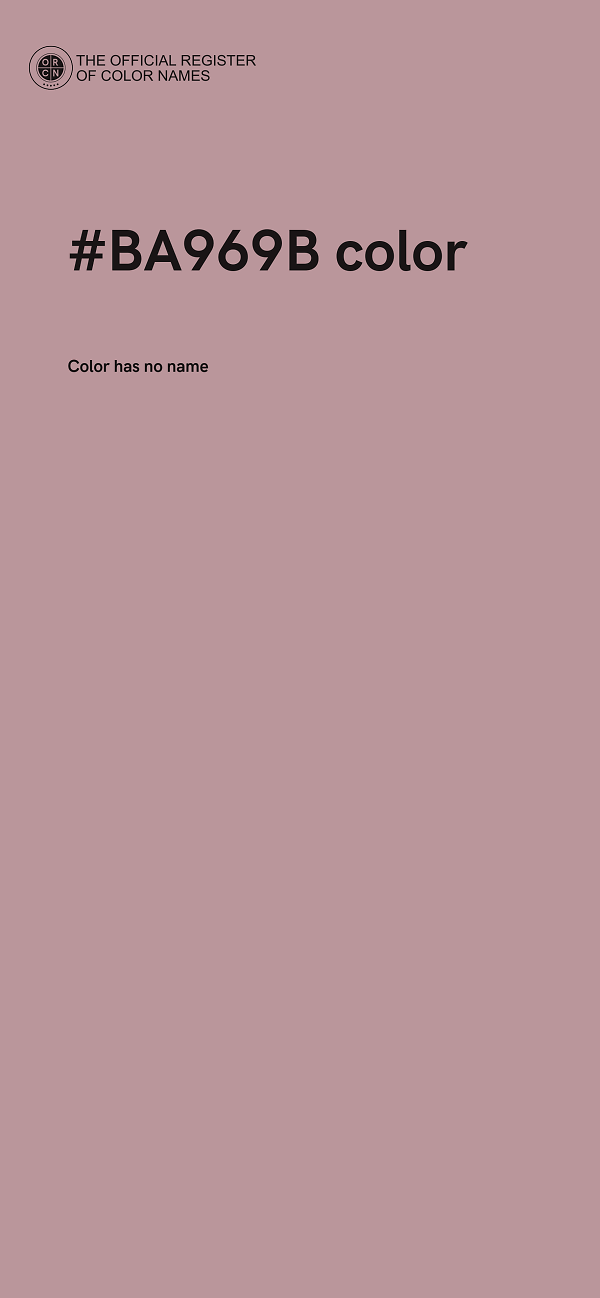 #BA969B color image