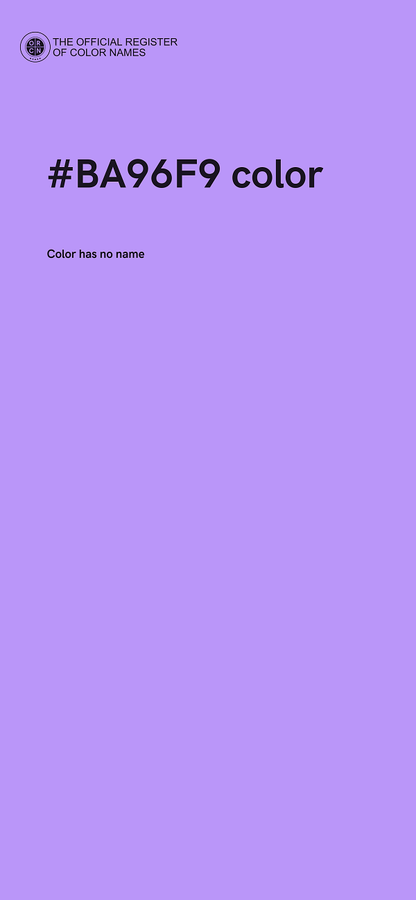 #BA96F9 color image