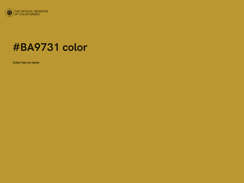 #BA9731 color image