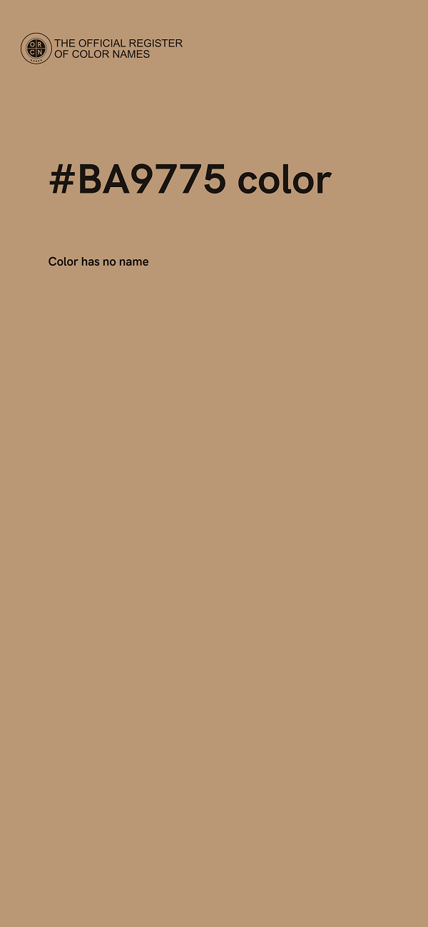#BA9775 color image