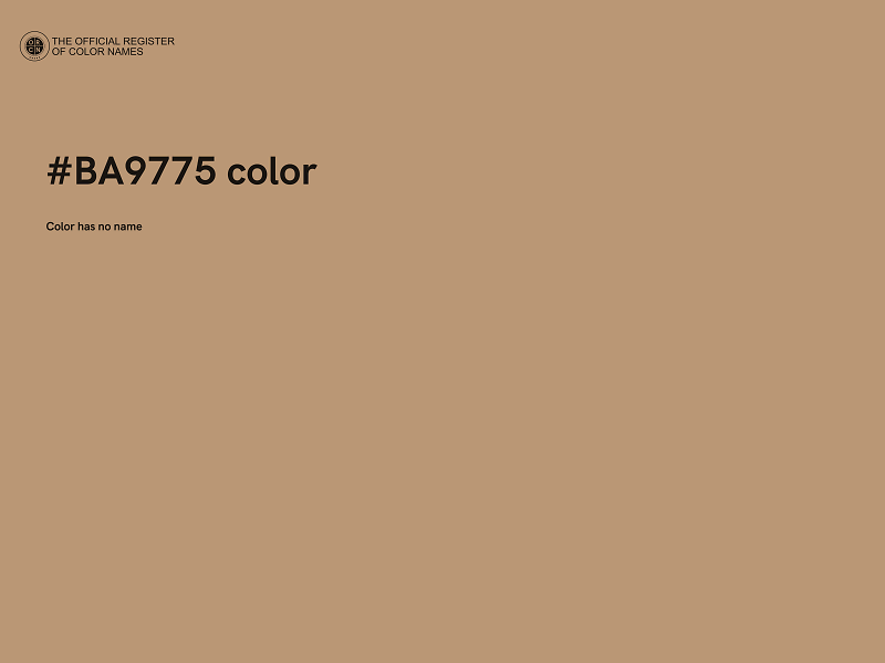 #BA9775 color image