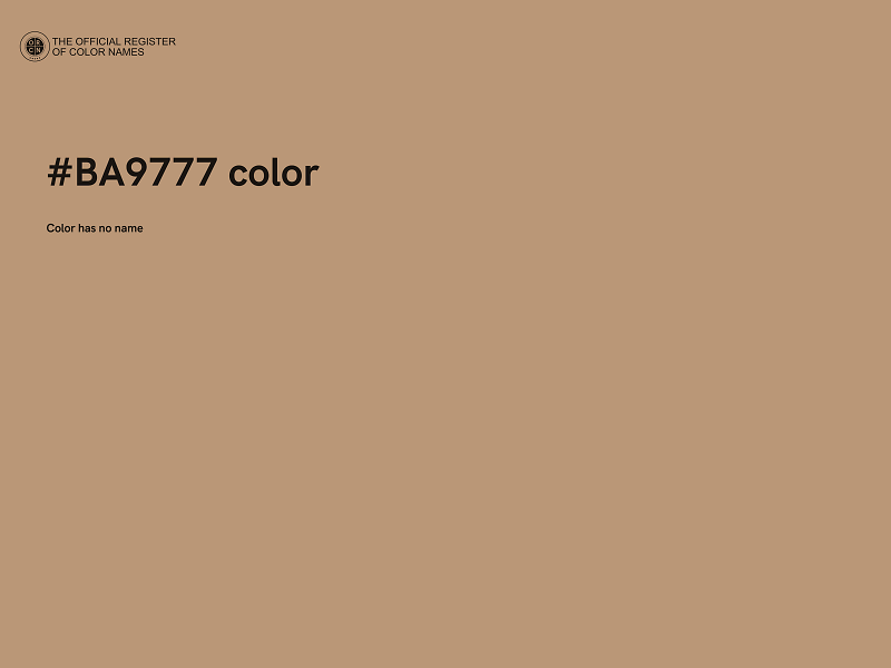 #BA9777 color image