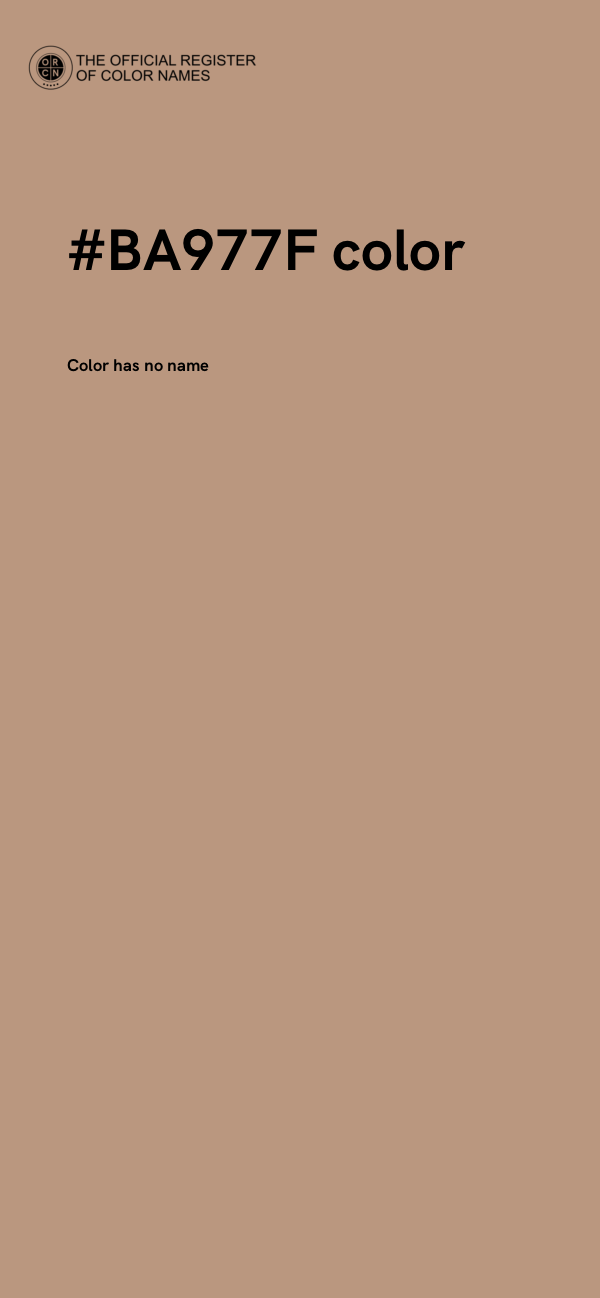 #BA977F color image