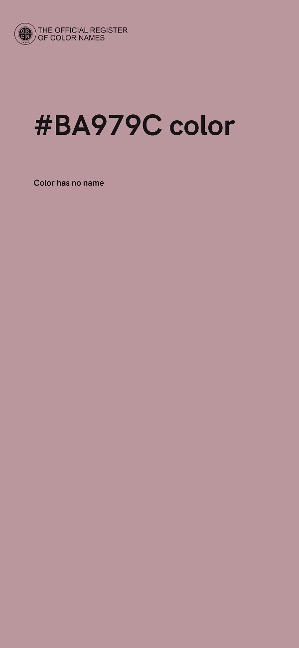 #BA979C color image