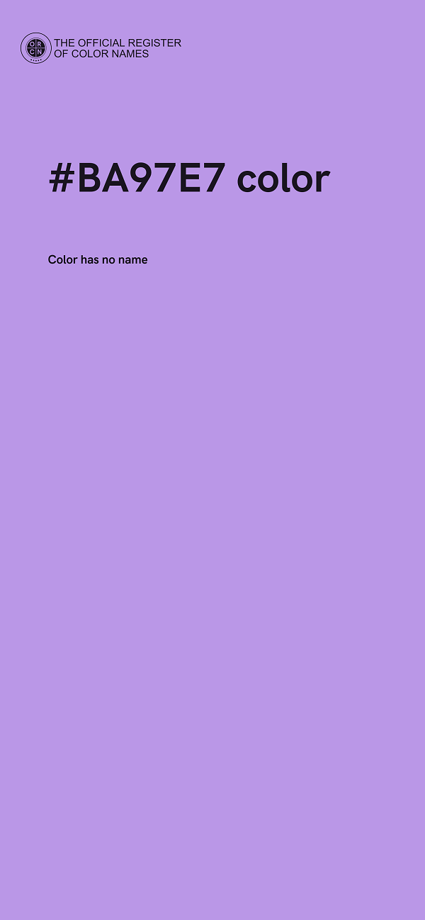 #BA97E7 color image