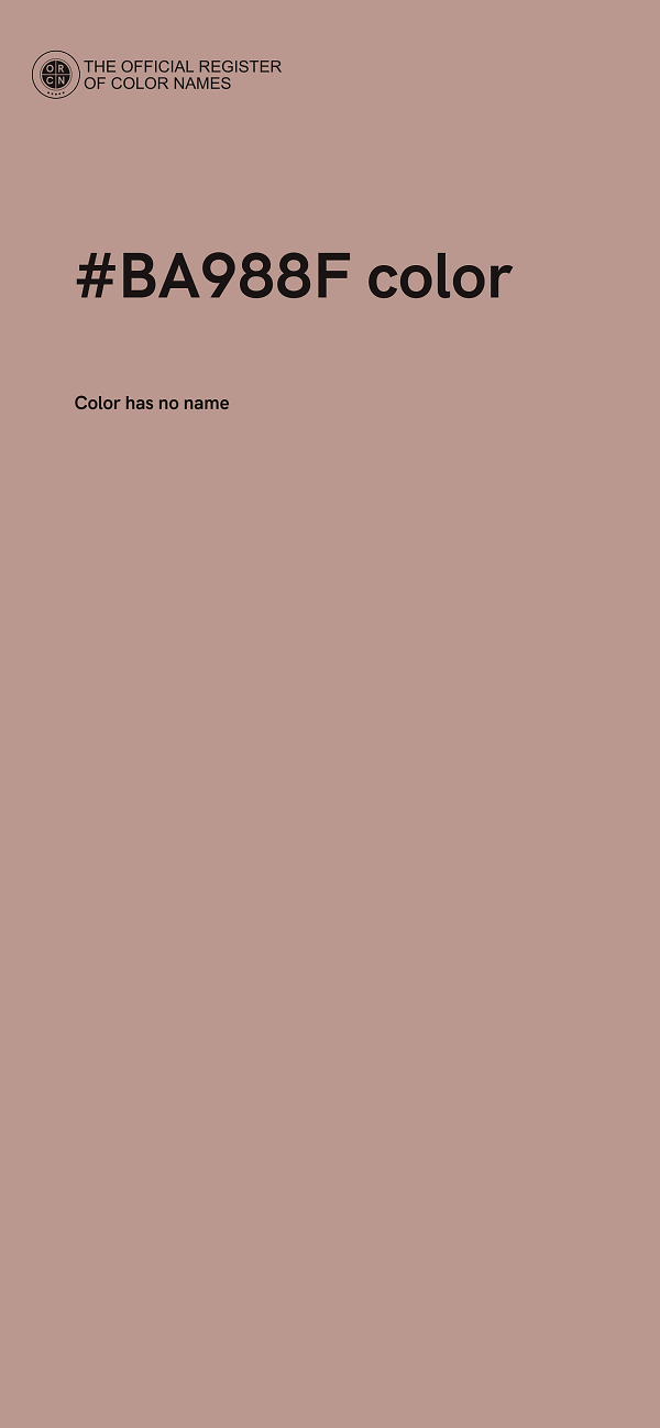 #BA988F color image