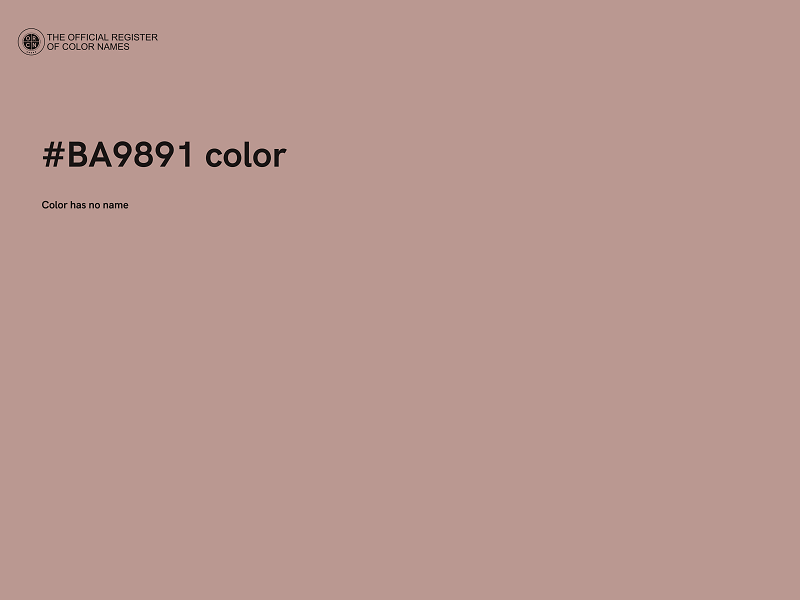 #BA9891 color image