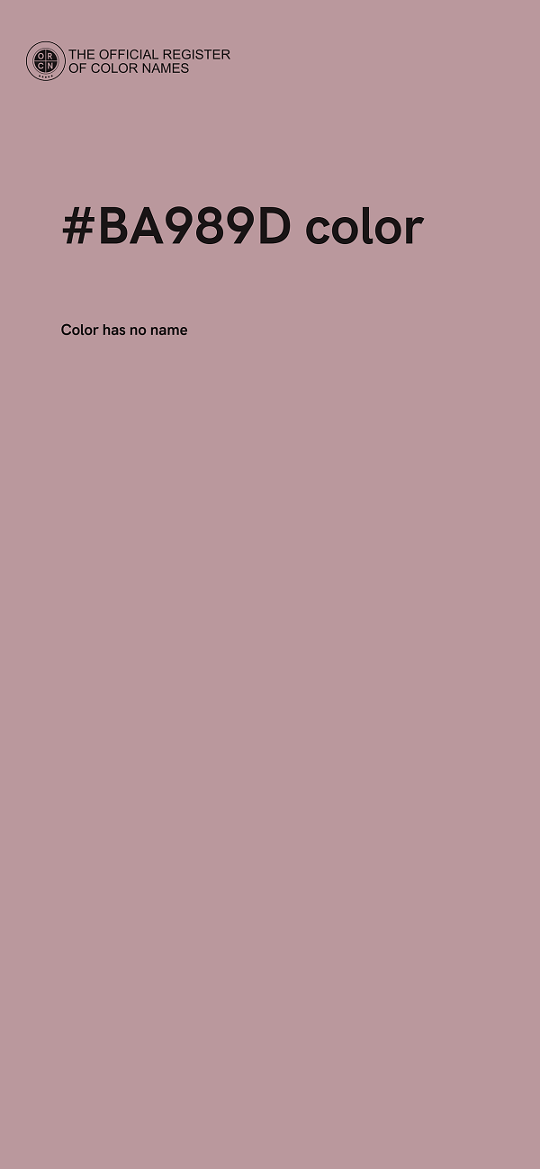 #BA989D color image