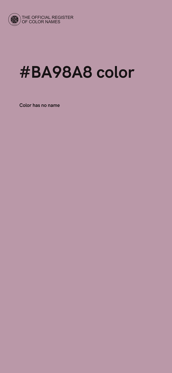 #BA98A8 color image