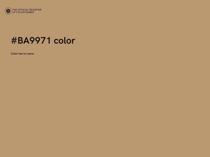 #BA9971 color image