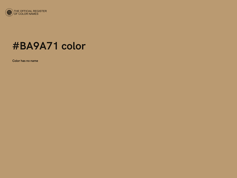 #BA9A71 color image