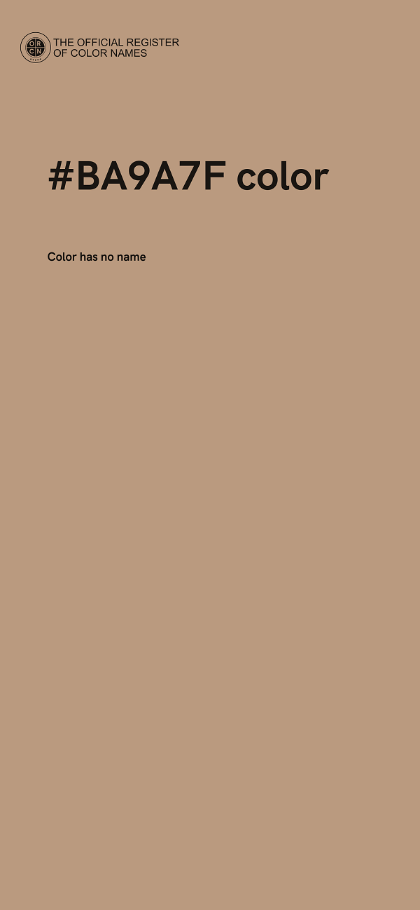 #BA9A7F color image