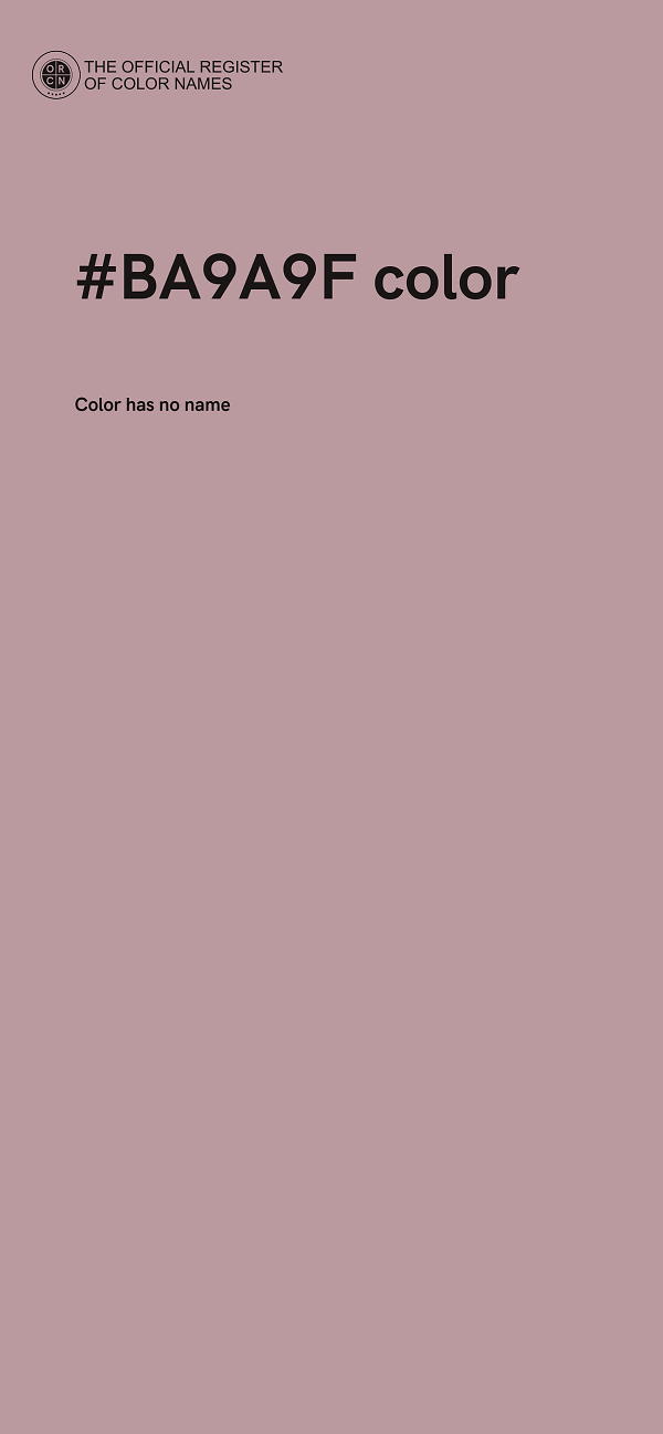 #BA9A9F color image