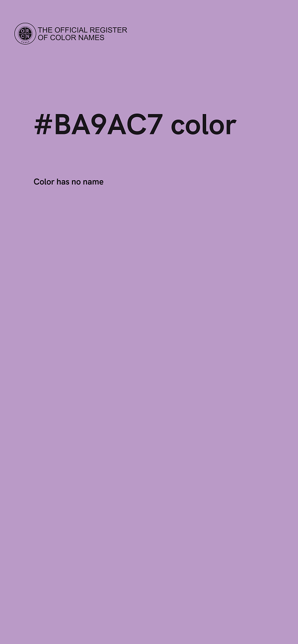 #BA9AC7 color image