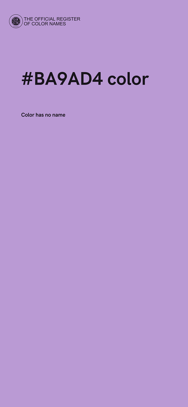 #BA9AD4 color image