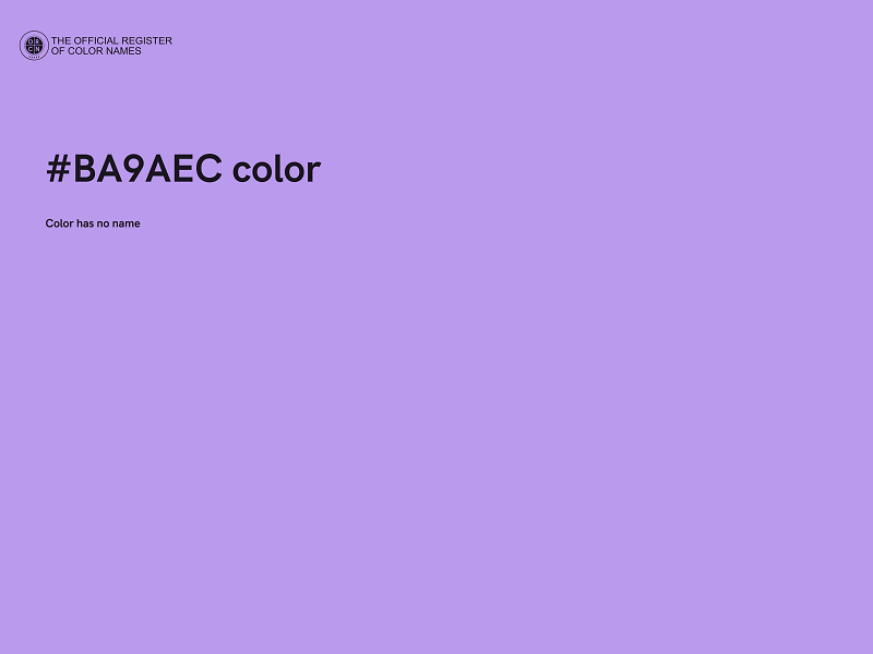 #BA9AEC color image