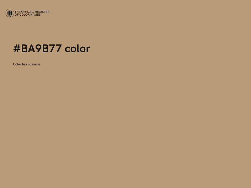 #BA9B77 color image