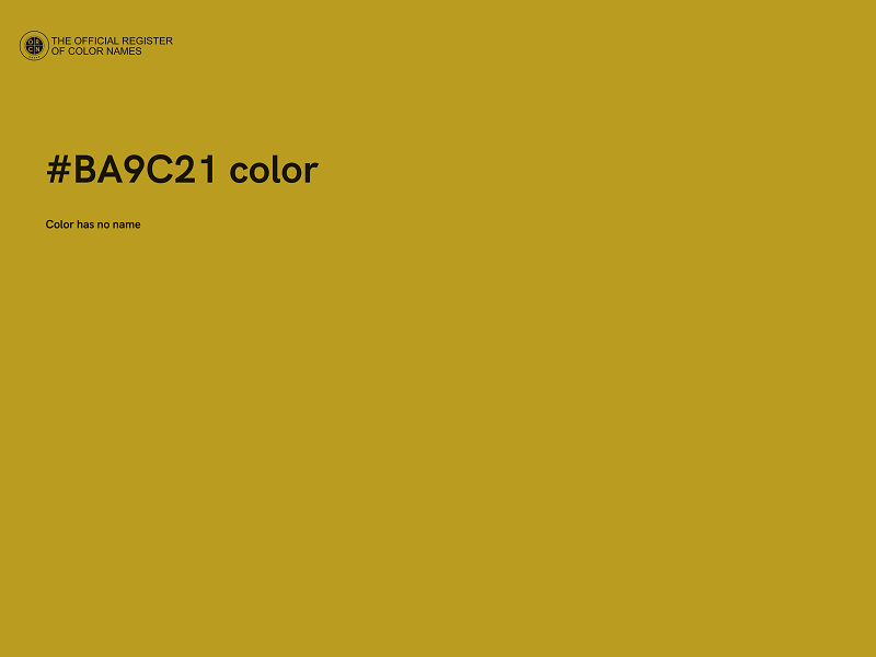 #BA9C21 color image