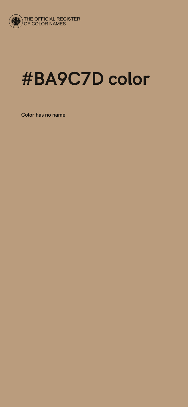 #BA9C7D color image