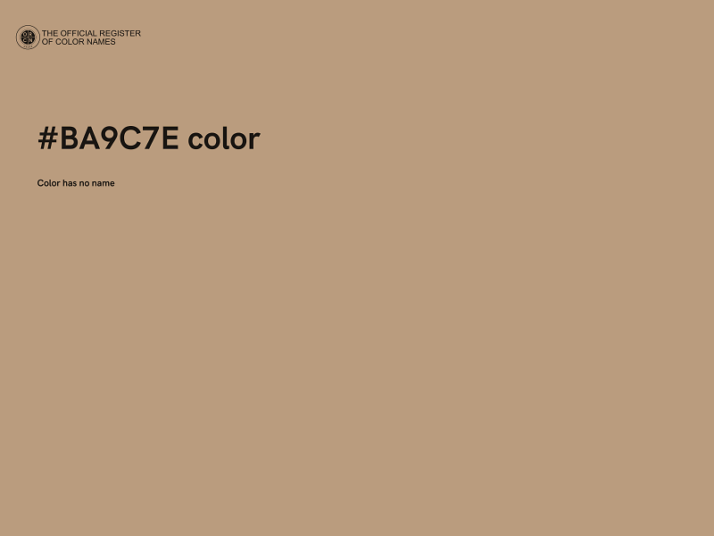 #BA9C7E color image