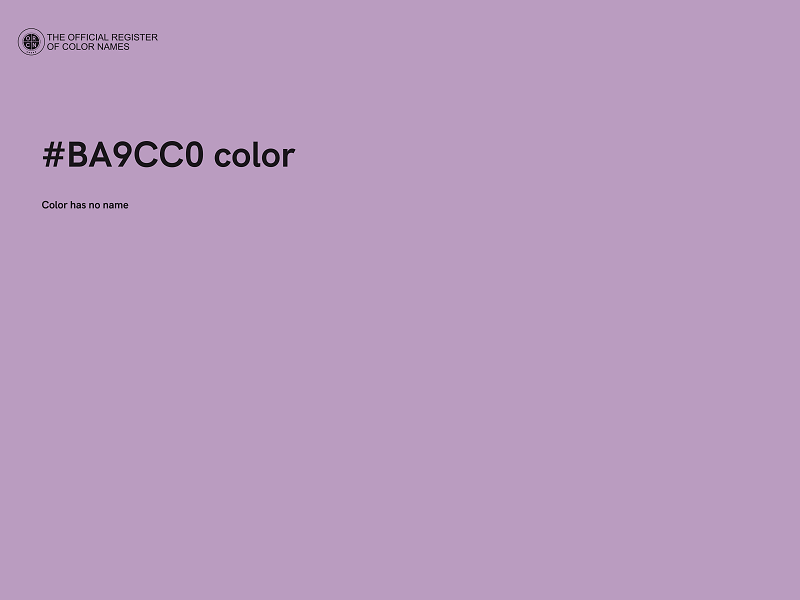 #BA9CC0 color image