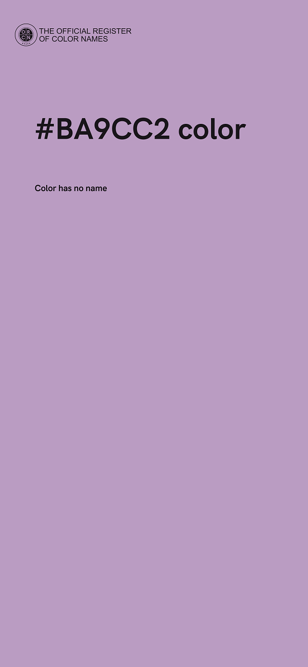 #BA9CC2 color image
