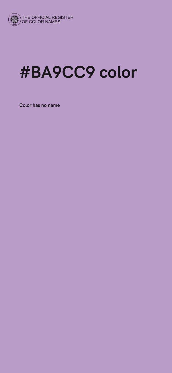 #BA9CC9 color image