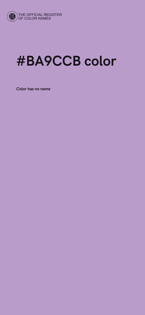 #BA9CCB color image