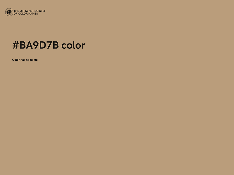 #BA9D7B color image