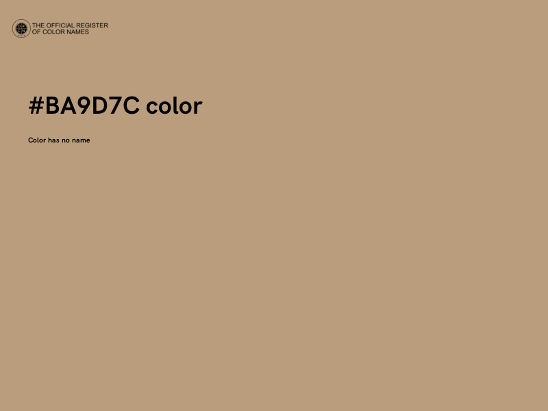 #BA9D7C color image