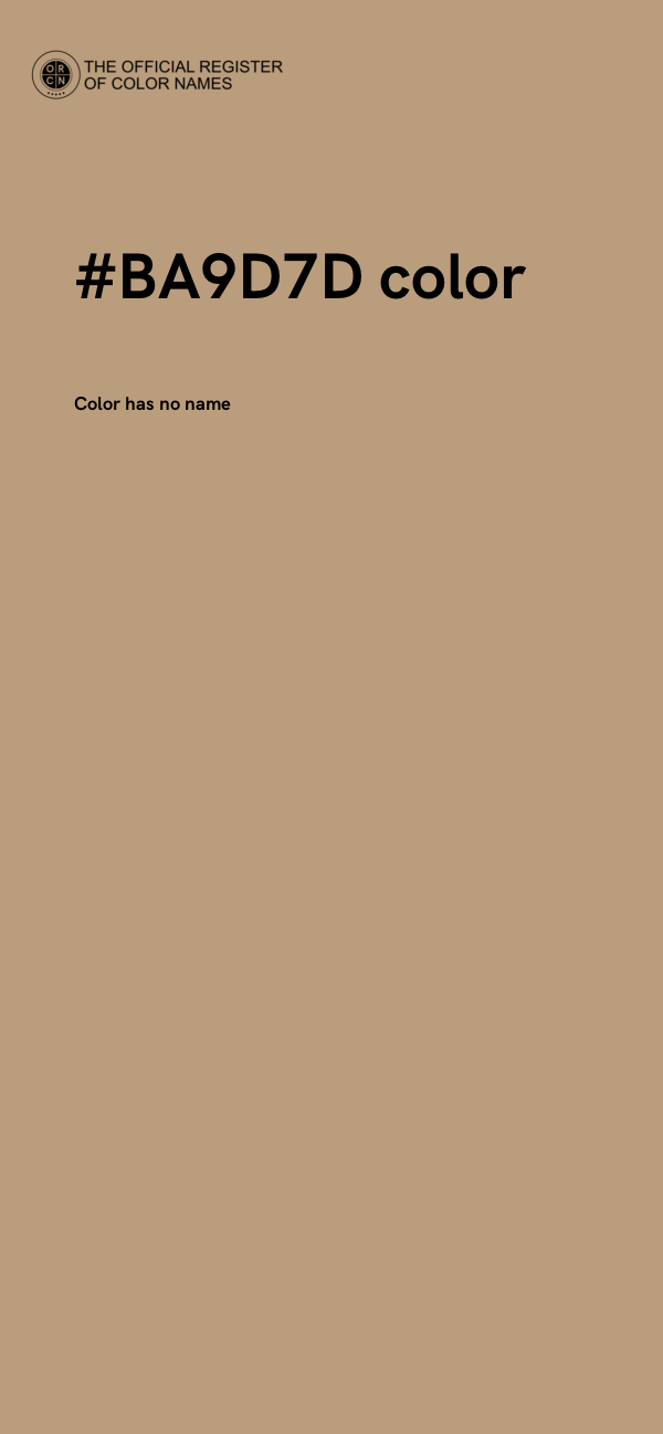 #BA9D7D color image