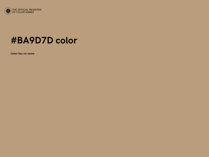 #BA9D7D color image