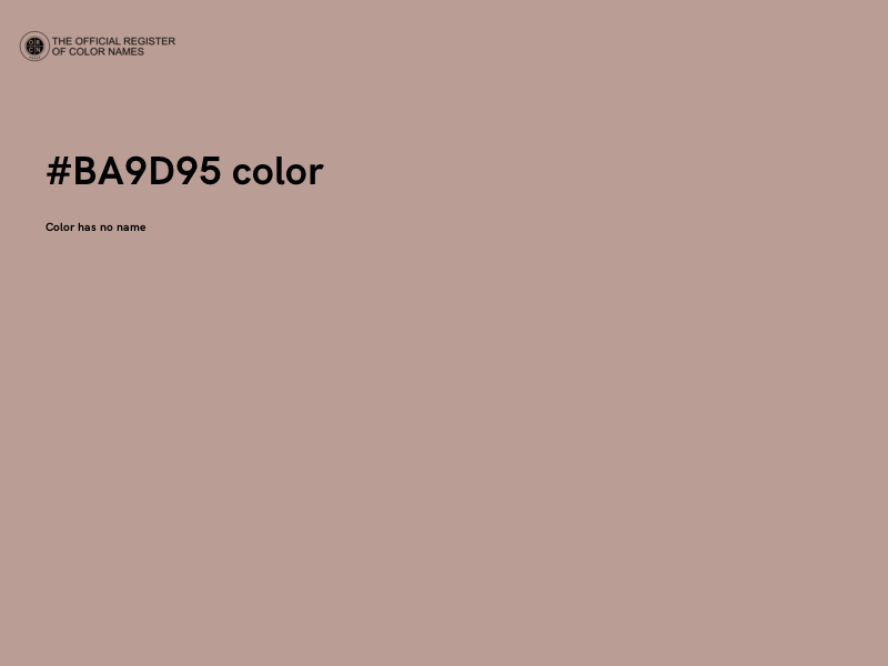 #BA9D95 color image