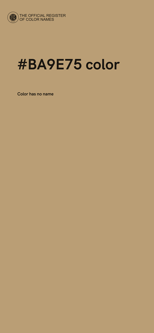 #BA9E75 color image